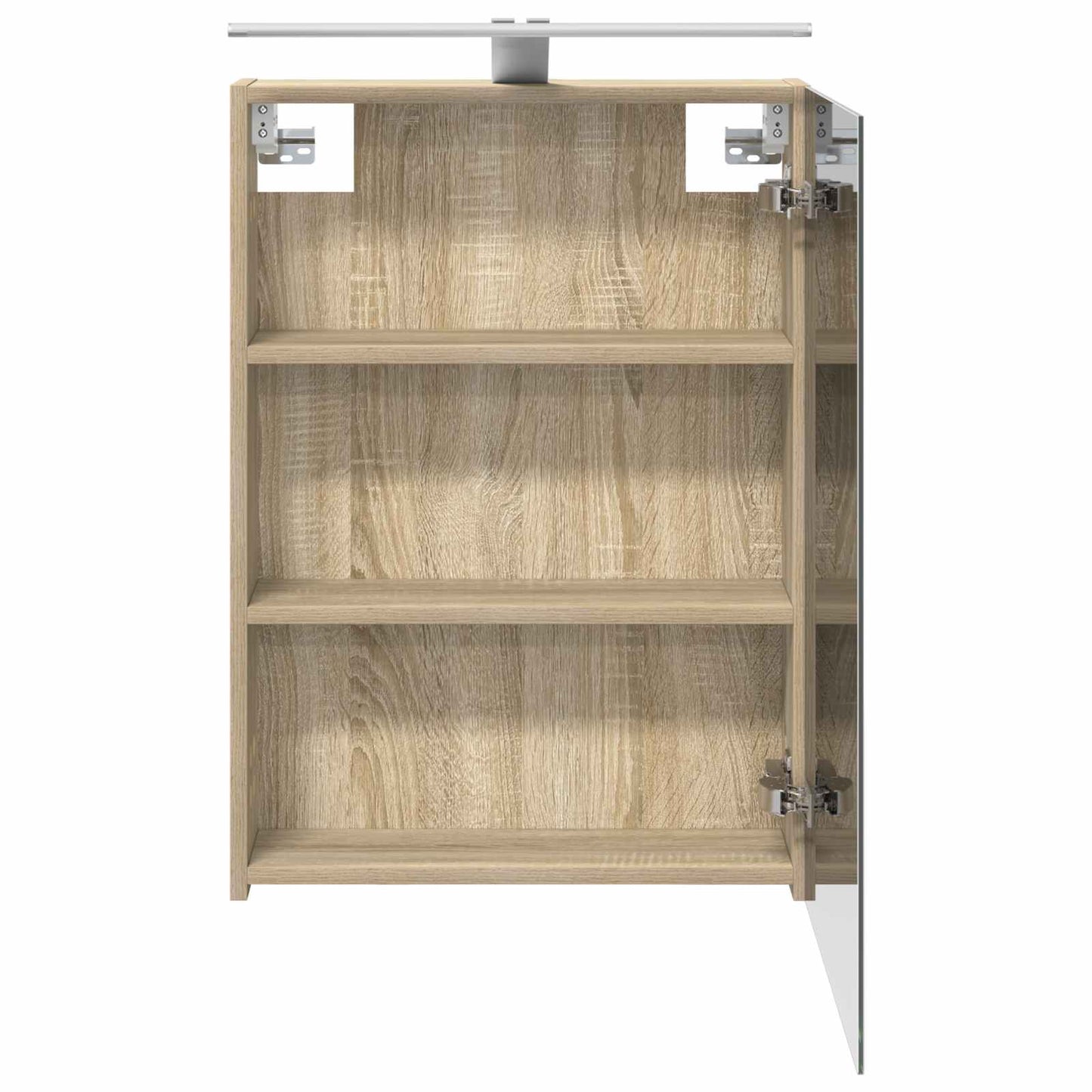 Bathroom Mirror Cabinet with Shelf Sonoma Oak 50 x 14.5 x 70 cm