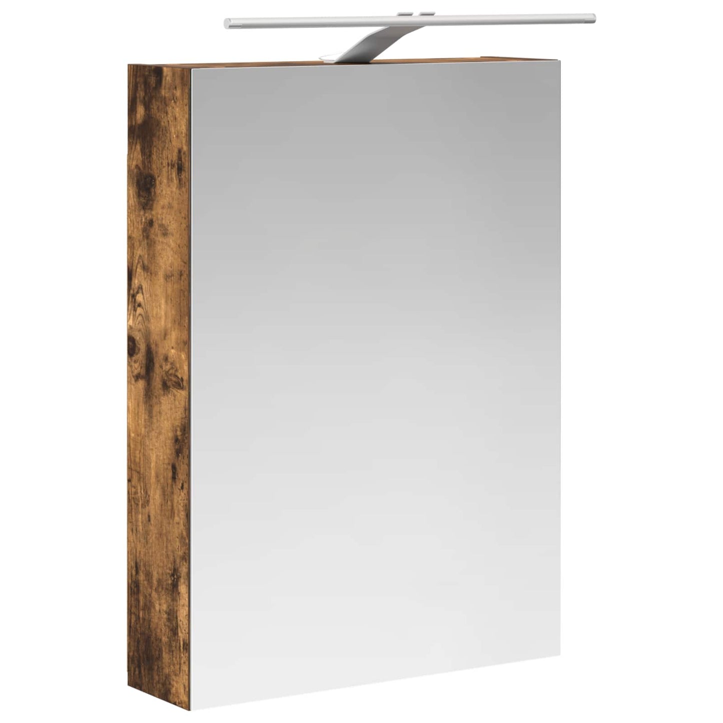 Bathroom Mirror Cabinet with Shelf Smoked Oak 50 x 14.5 x 70 cm