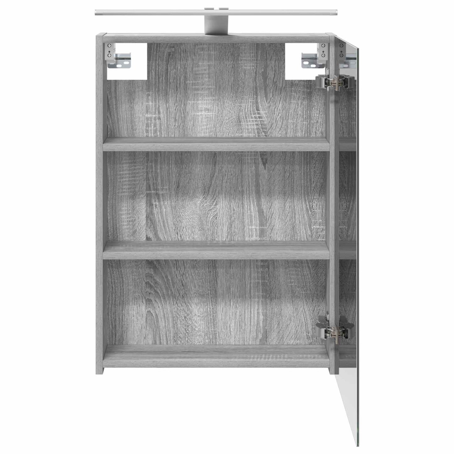 Bathroom Mirror Cabinet with Door Grey Sonoma 50 x 14.5 x 70 cm