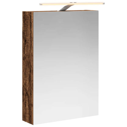 Bathroom Mirror Cabinet with Shelf Old Wood 50 x 14.5 x 70 cm