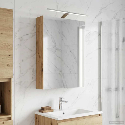 Bathroom Mirror Cabinet Artisan Oak 50 x 14.5 x 70 cm