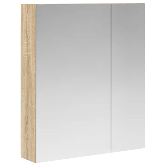 Bathroom Mirror Cabinet Sonoma Oak 60 x 14.5 x 70 cm