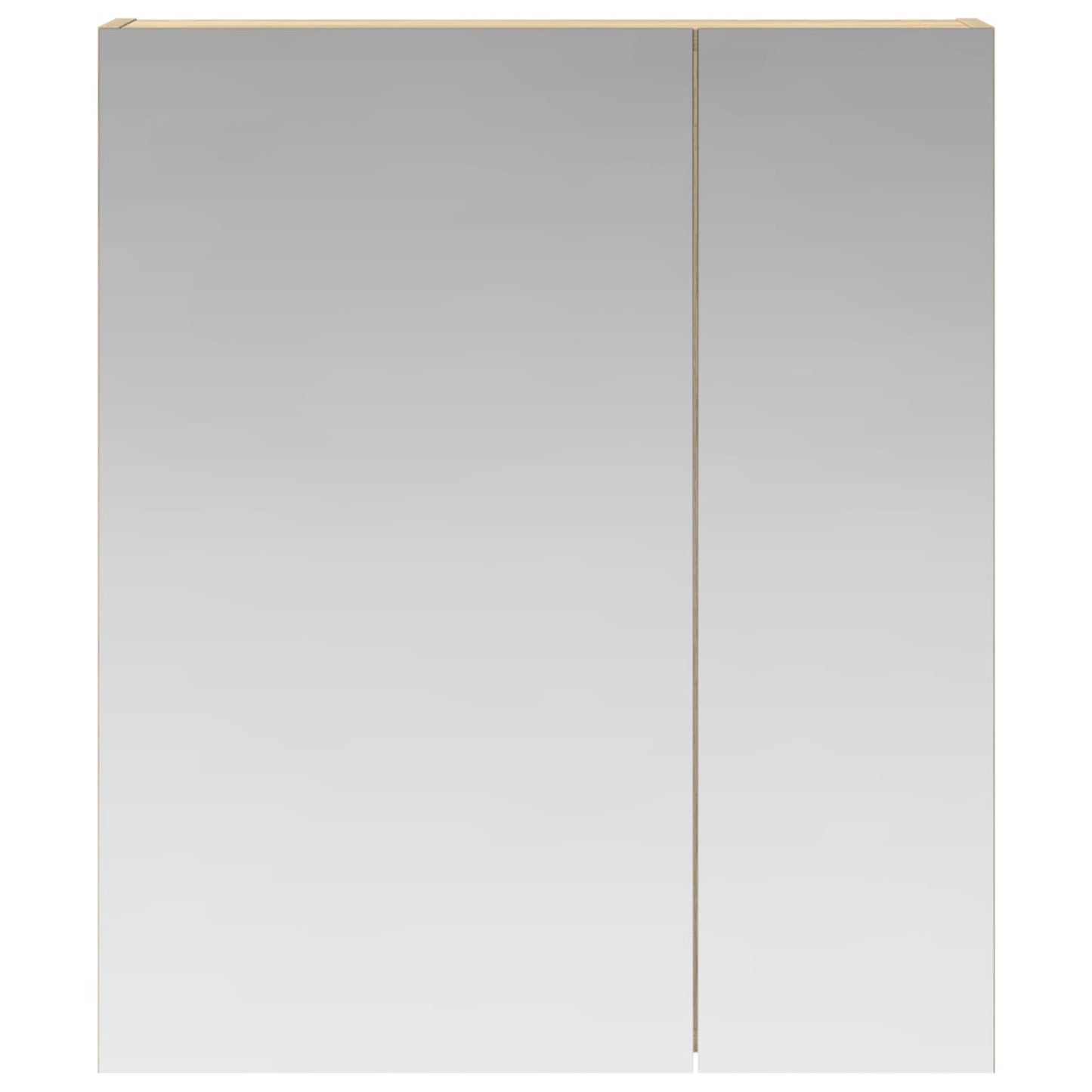 Bathroom Mirror Cabinet with Shelf Sonoma Oak 60 x 14.5 x 70 cm