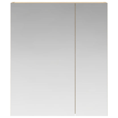 Bathroom Mirror Cabinet with Shelf Sonoma Oak 60 x 14.5 x 70 cm