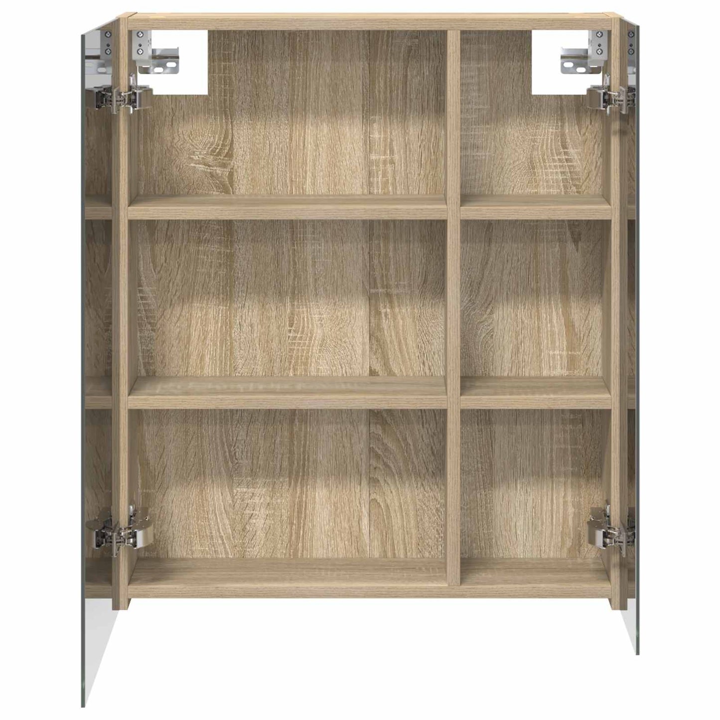 Bathroom Mirror Cabinet with Shelf Sonoma Oak 60 x 14.5 x 70 cm