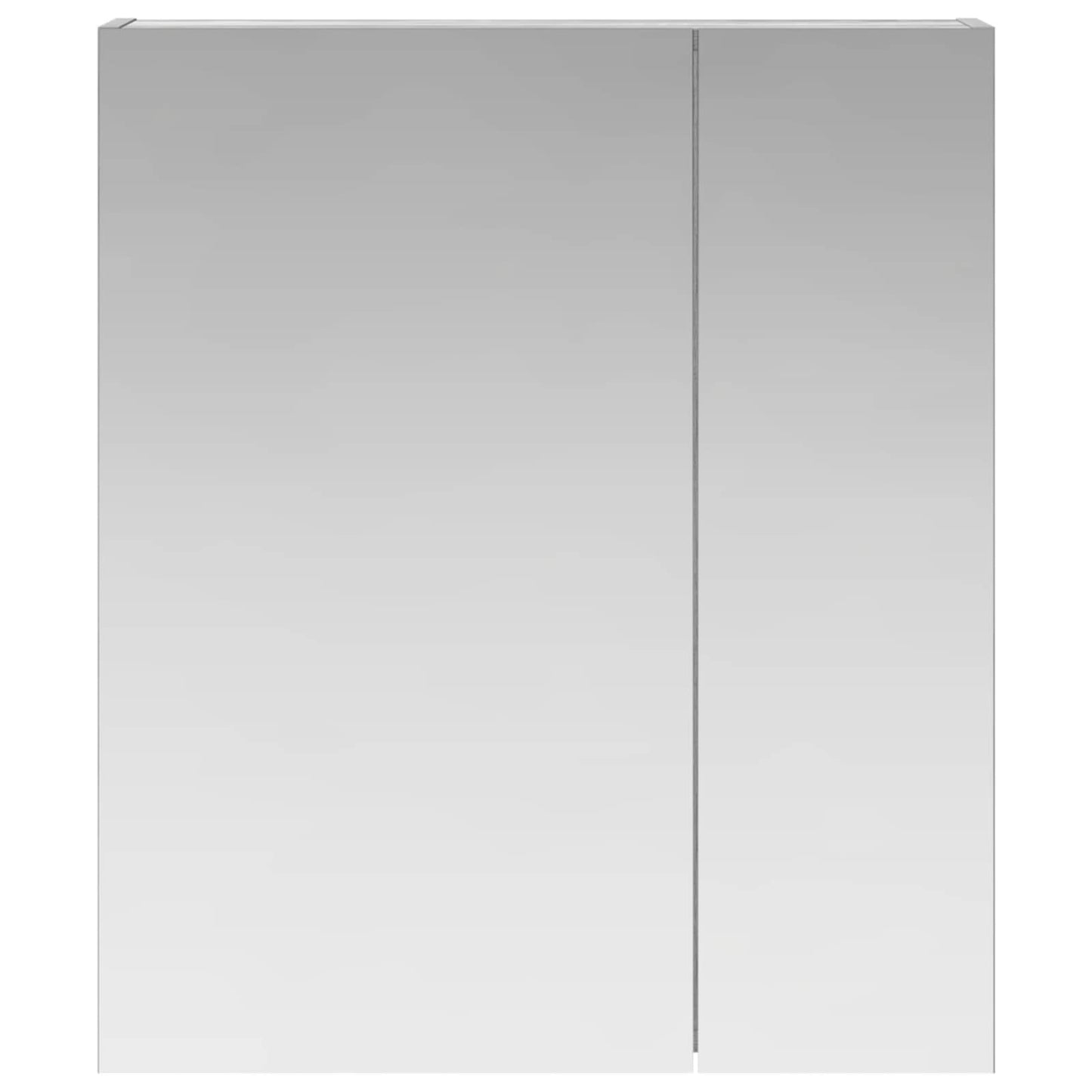 Bathroom Mirror Cabinet with Door Grey Sonoma 60 x 14.5 x 70 cm