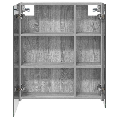 Bathroom Mirror Cabinet with Door Grey Sonoma 60 x 14.5 x 70 cm