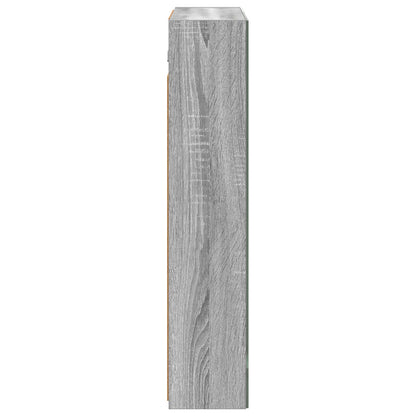 Bathroom Mirror Cabinet with Door Grey Sonoma 60 x 14.5 x 70 cm