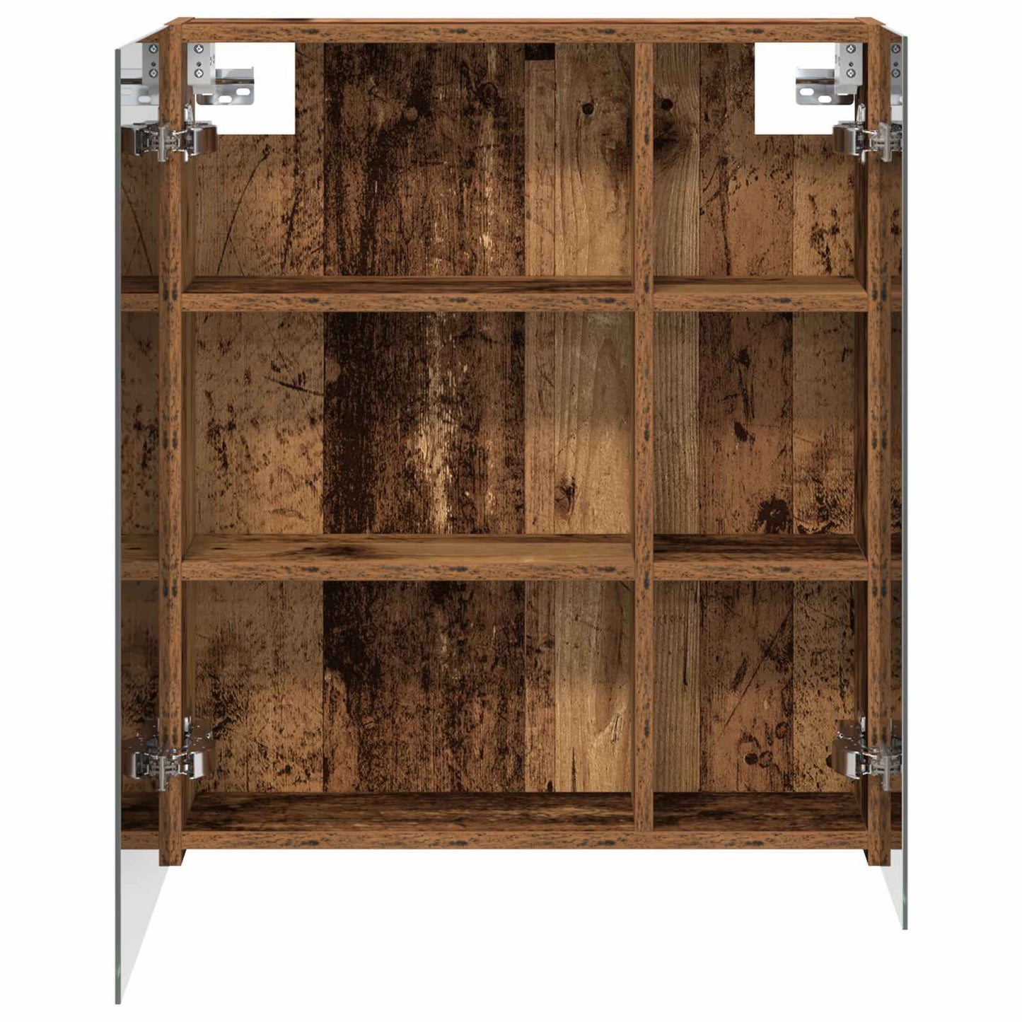 Bathroom Mirror Cabinet with Shelf Old Wood 60 x 14.5 x 70 cm