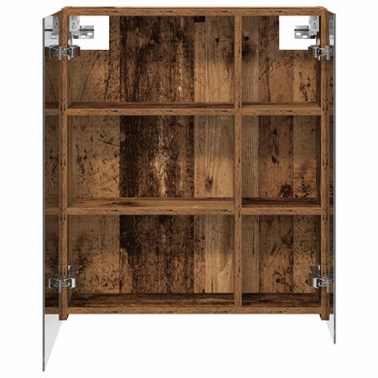 Bathroom Mirror Cabinet with Shelf Old Wood 60 x 14.5 x 70 cm