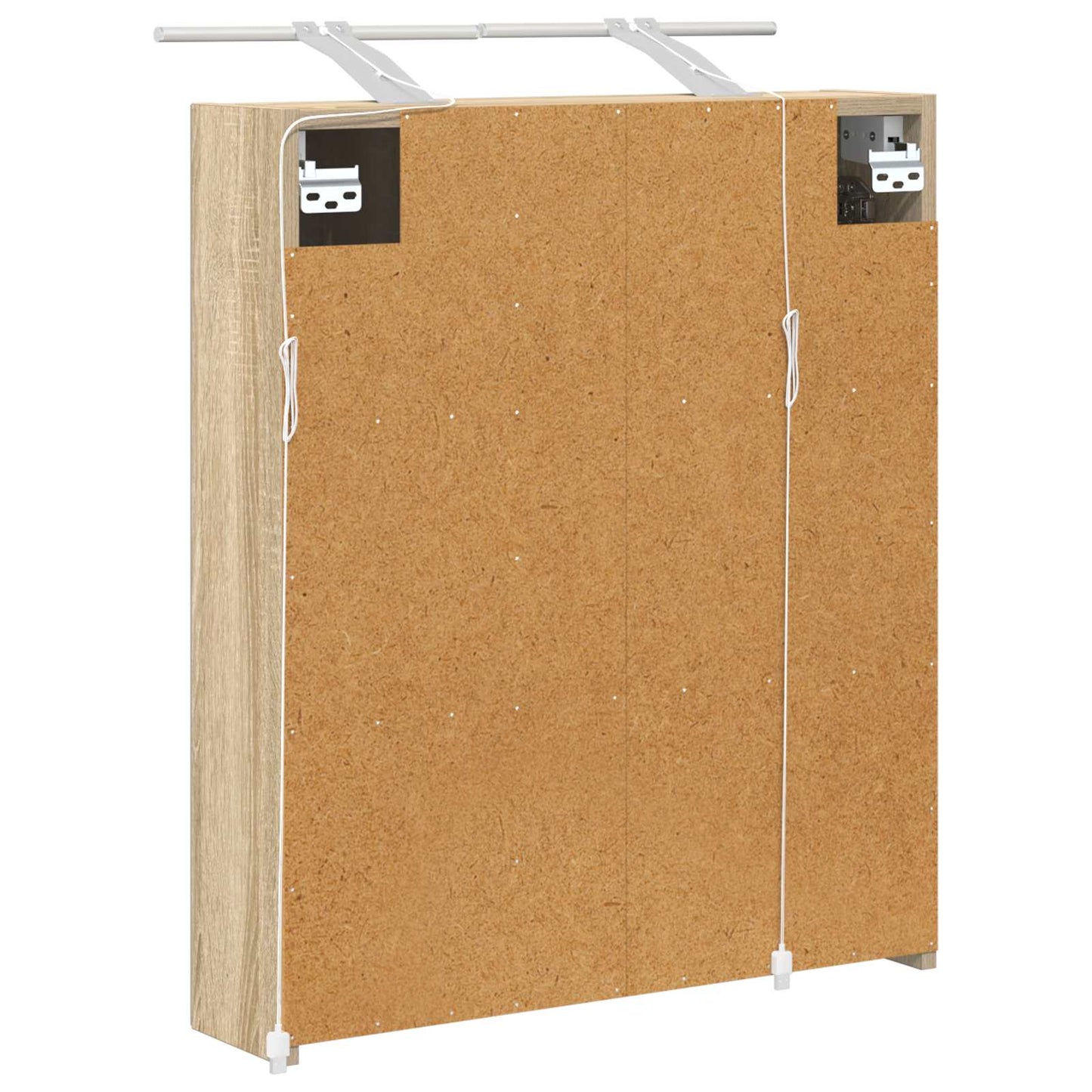 Bathroom Mirror Cabinet with Shelf Sonoma Oak 60 x 14.5 x 70 cm