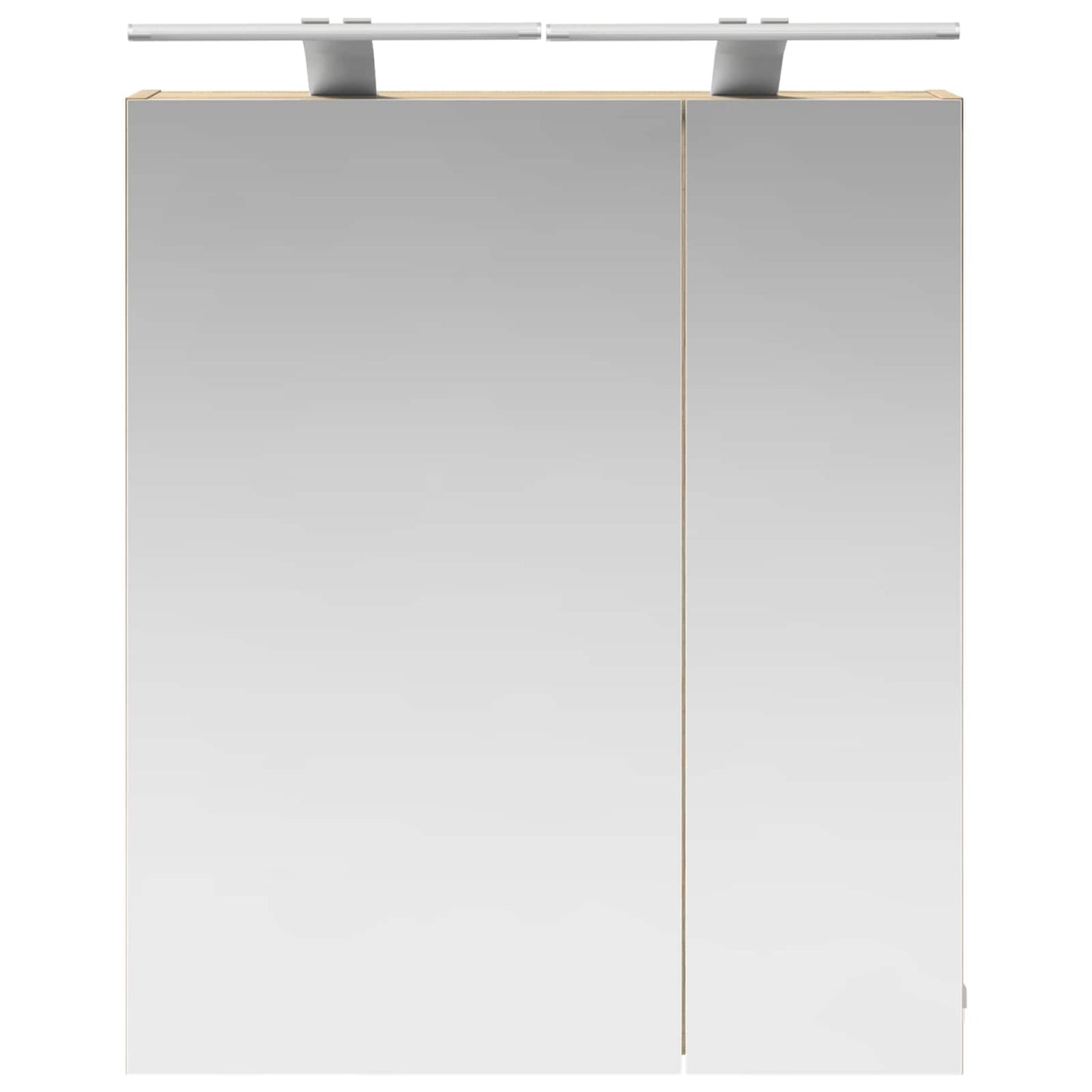 Bathroom Mirror Cabinet with Shelf Sonoma Oak 60 x 14.5 x 70 cm