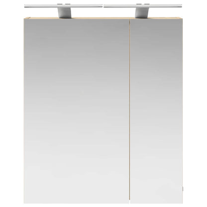 Bathroom Mirror Cabinet with Shelf Sonoma Oak 60 x 14.5 x 70 cm