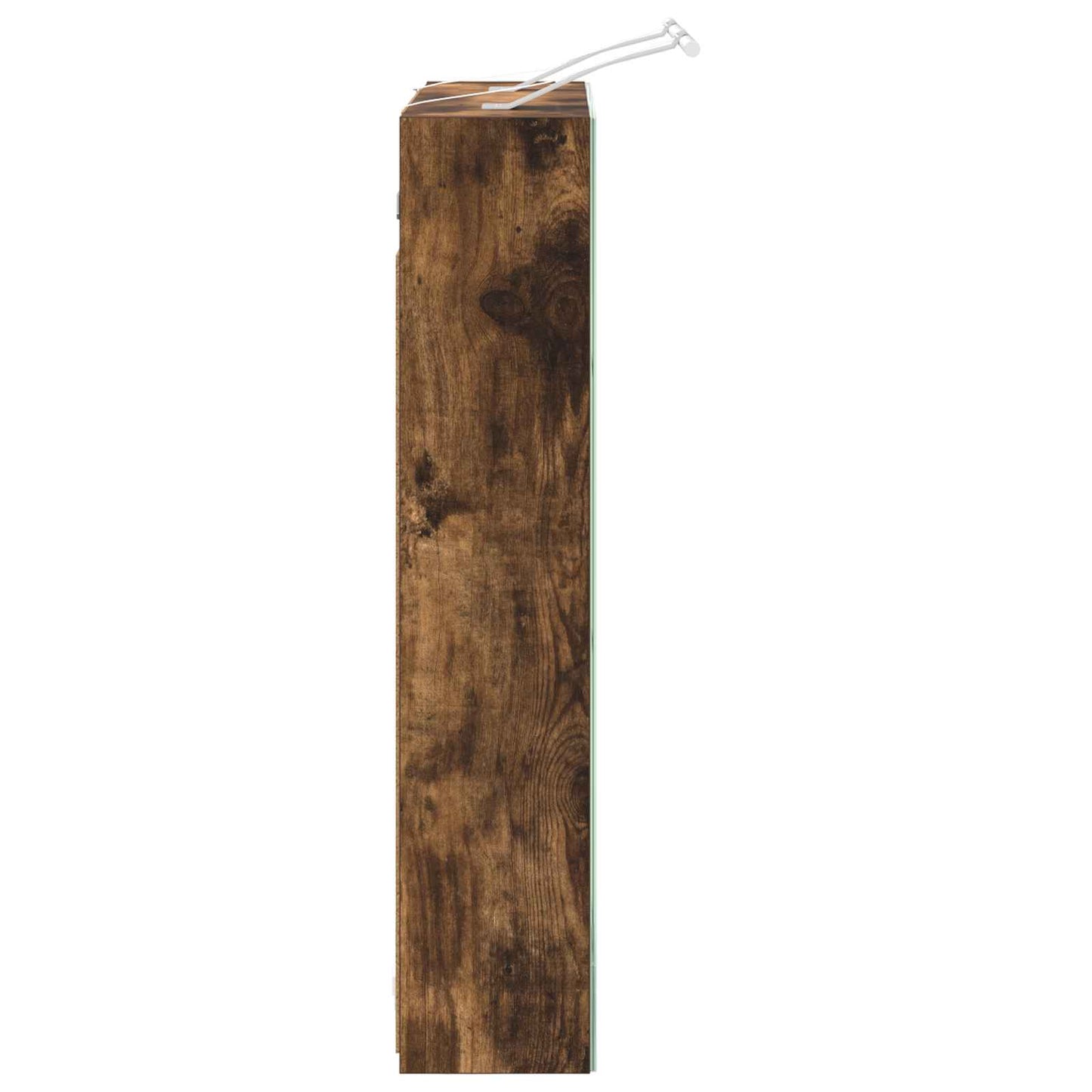 Bathroom Mirror Cabinet with Shelf Smoked Oak 60 x 14.5 x 70 cm