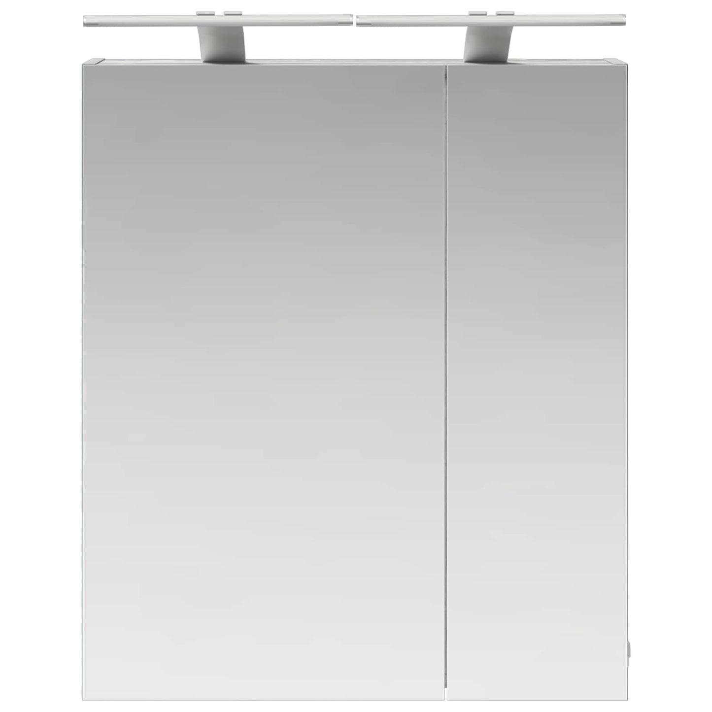Bathroom Mirror Cabinet with Door Grey Sonoma 60 x 14.5 x 70 cm