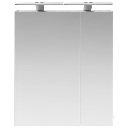 Bathroom Mirror Cabinet with Door Grey Sonoma 60 x 14.5 x 70 cm