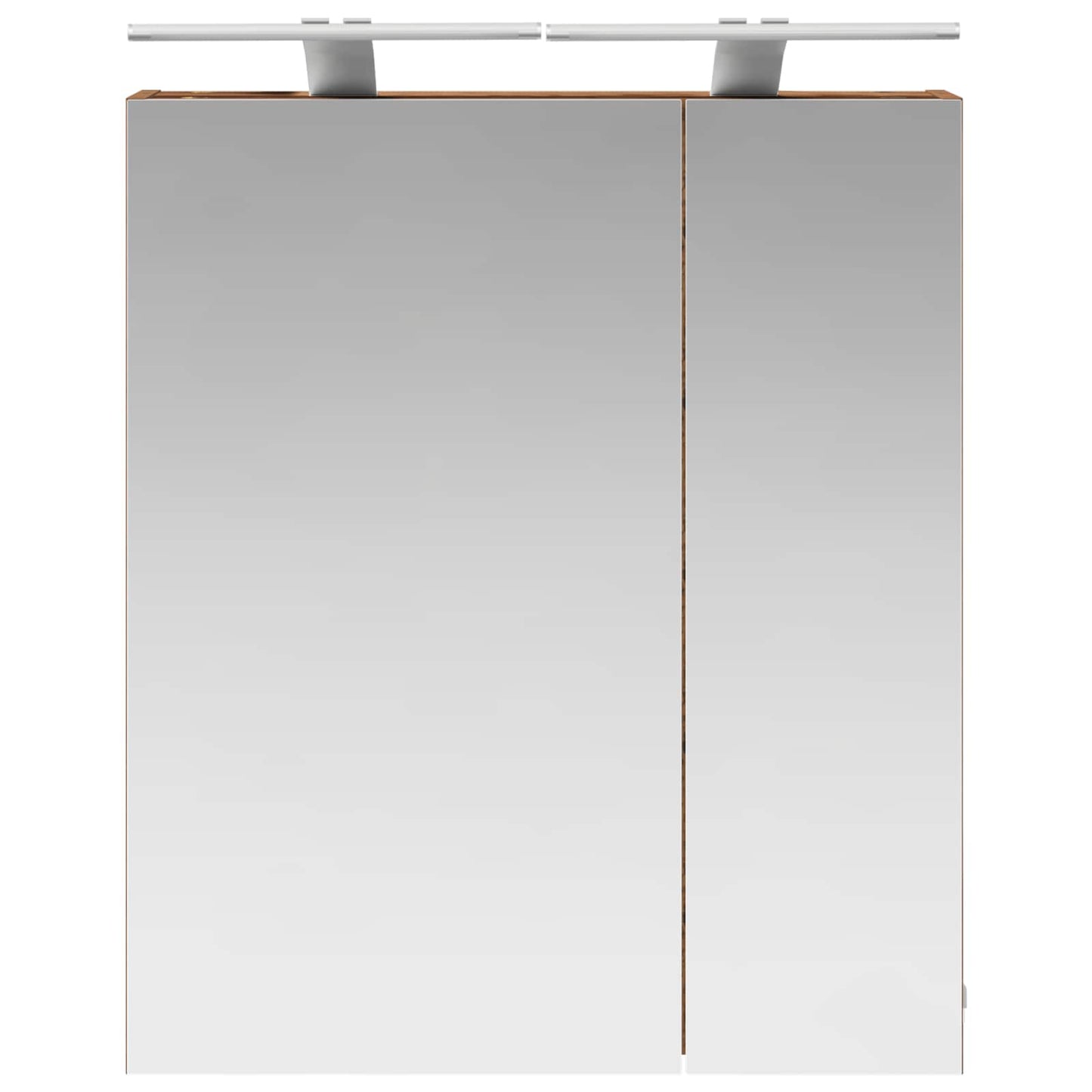 Bathroom Mirror Cabinet with Shelf Old Wood 60 x 14.5 x 70 cm