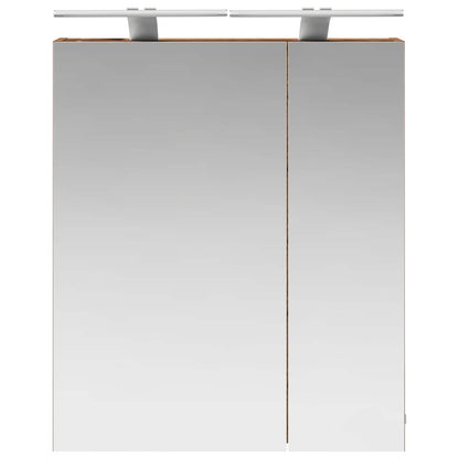 Bathroom Mirror Cabinet with Shelf Old Wood 60 x 14.5 x 70 cm