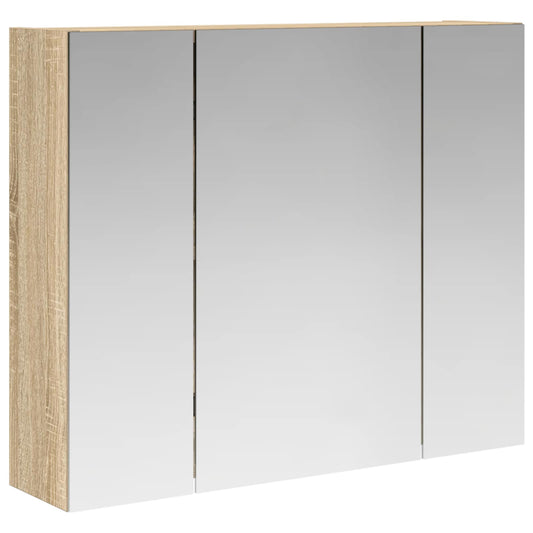 Bathroom Mirror Cabinet Sonoma Oak 60 x 14.5 x 50 cm