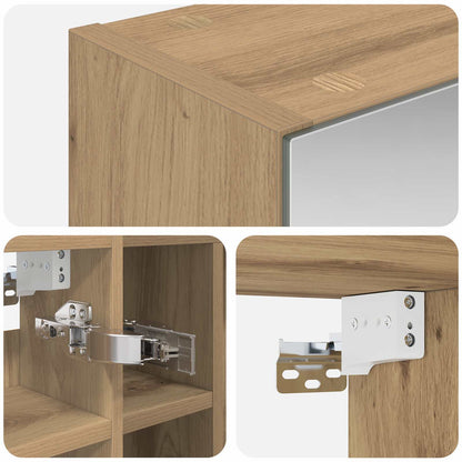 Bathroom Mirror Cabinet Artisian Oak 60 x 14.5 x 50 cm
