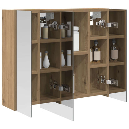 Bathroom Mirror Cabinet Artisian Oak 60 x 14.5 x 50 cm