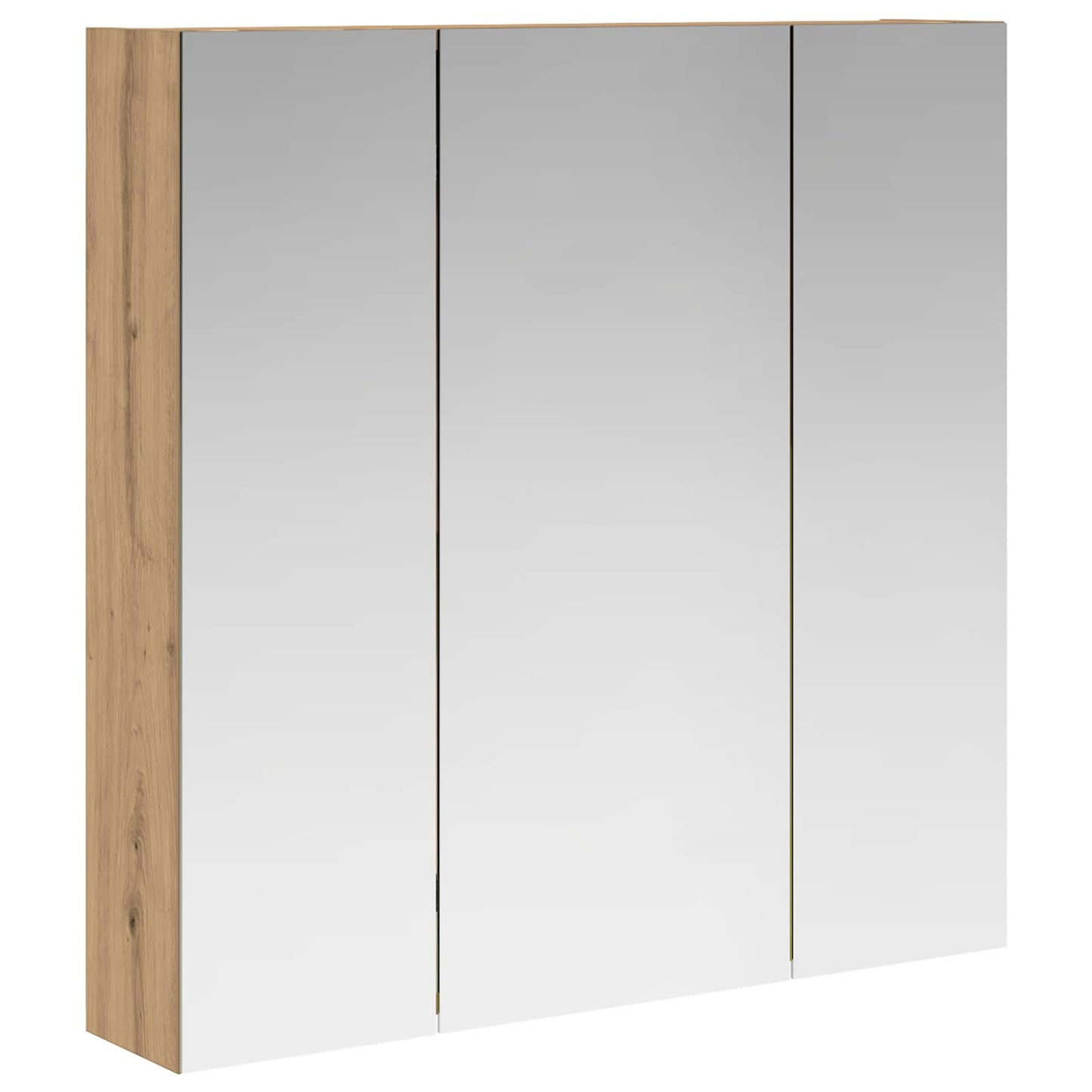Bathroom Mirror Cabinet Artisan Oak 70 x 14.5 x 70 cm