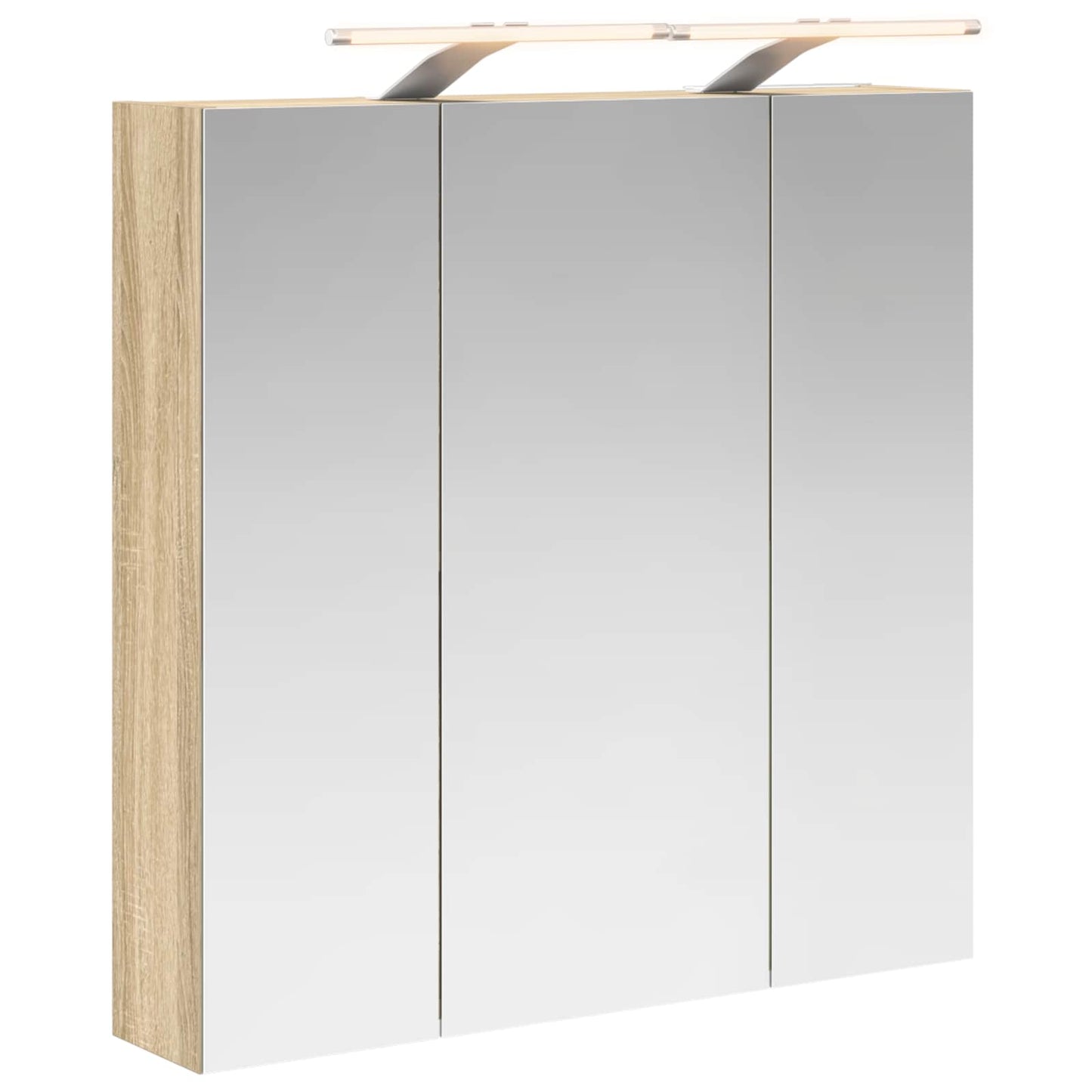 Bathroom Mirror Cabinet Sonoma Oak 70 x 14.5 x 70 cm