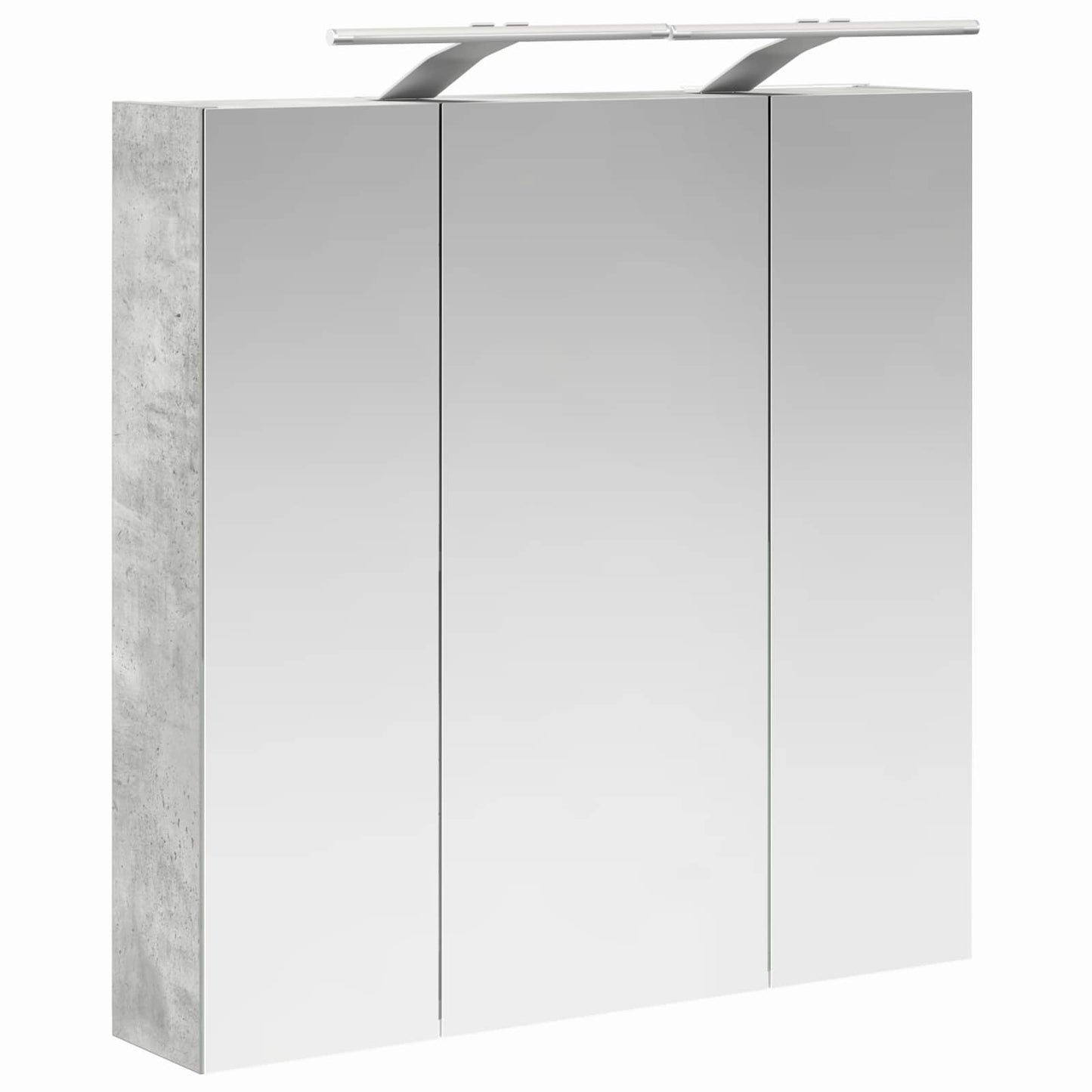 Bathroom Mirror Cabinet Concrete Grey 70 x 14.5 x 70 cm