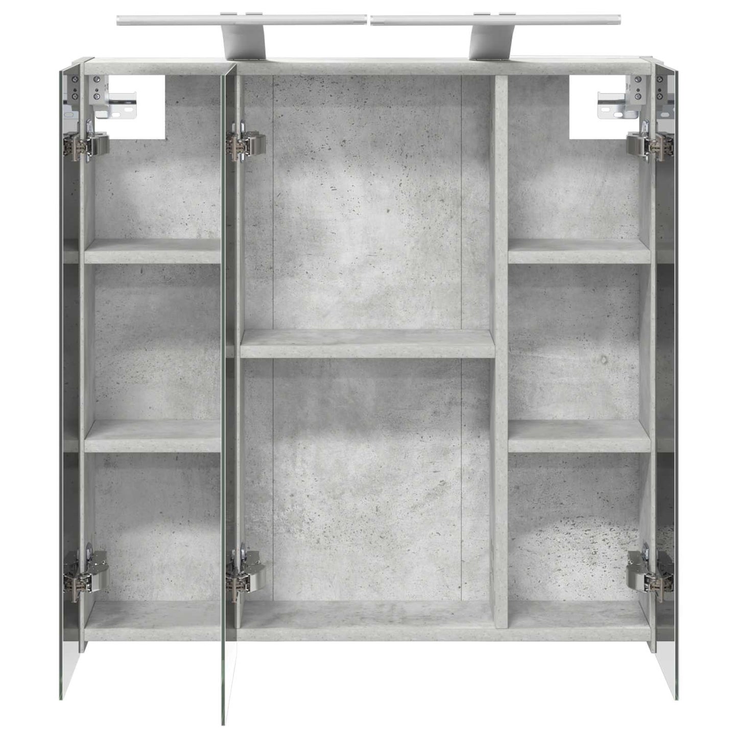 Bathroom Mirror Cabinet Concrete Grey 70 x 14.5 x 70 cm