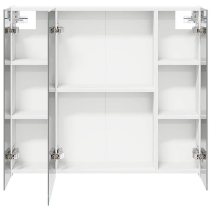 Bathroom Mirror Cabinet White 80 x 14.5 x 70 cm Engineered wood