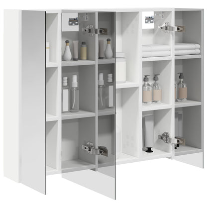 Bathroom Mirror Cabinet White 80 x 14.5 x 70 cm Engineered wood