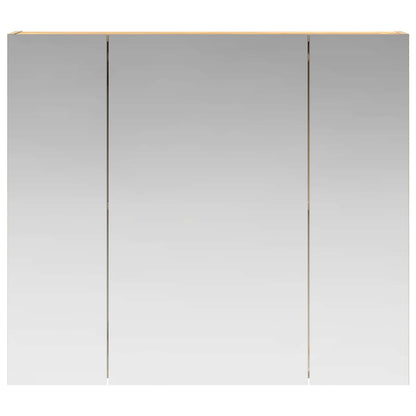 Bathroom Mirror Cabinet with Shelf Sonoma Oak 80 x 14.5 x 70 cm