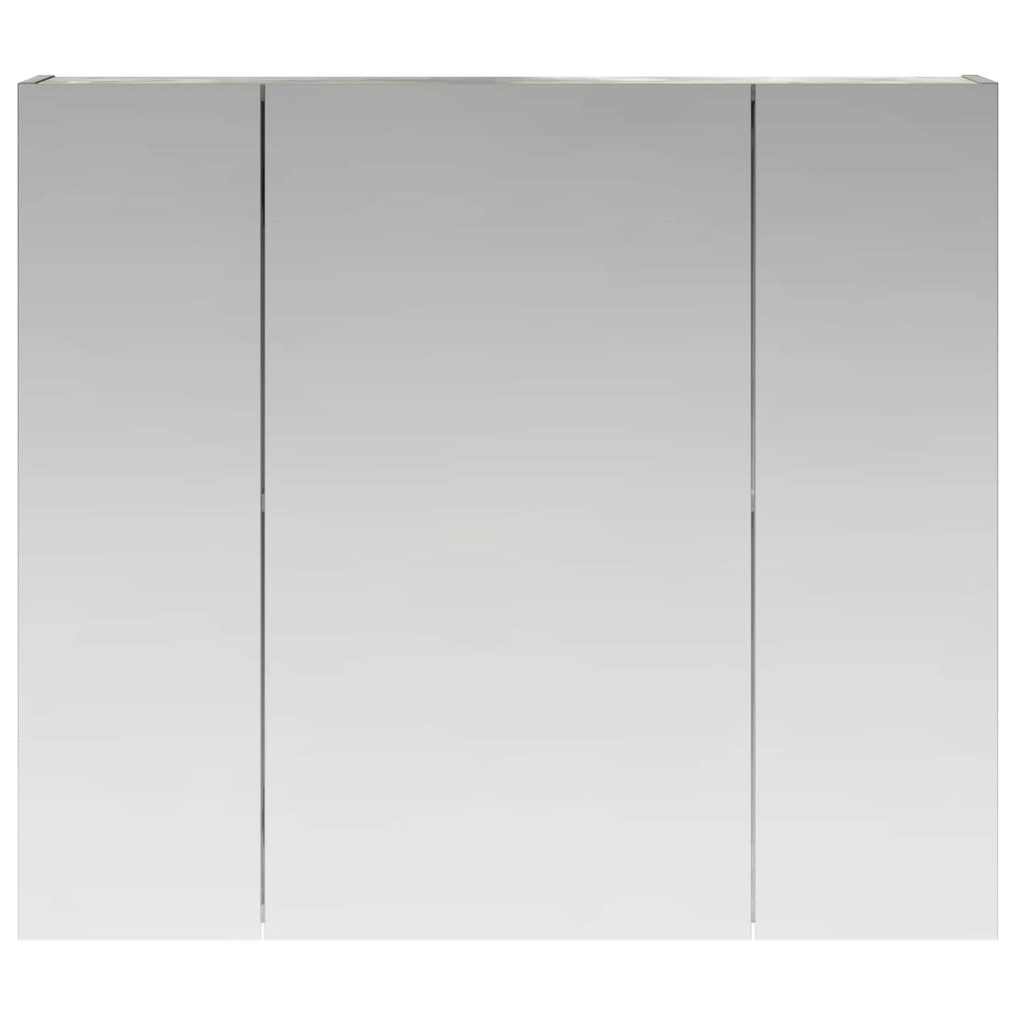 Bathroom Mirror Cabinet Concrete Grey 80 x 14.5 x 70 cm