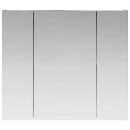 Bathroom Mirror Cabinet Concrete Grey 80 x 14.5 x 70 cm