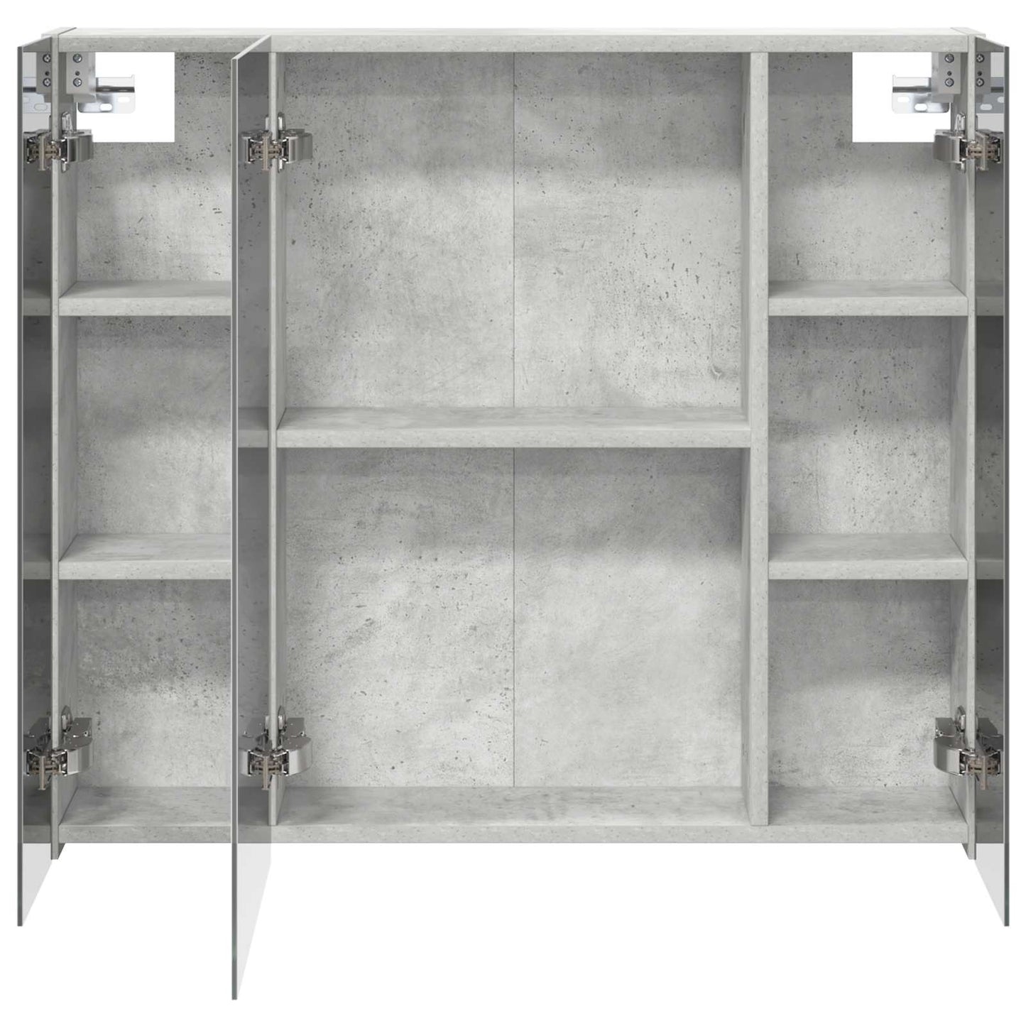 Bathroom Mirror Cabinet Concrete Grey 80 x 14.5 x 70 cm