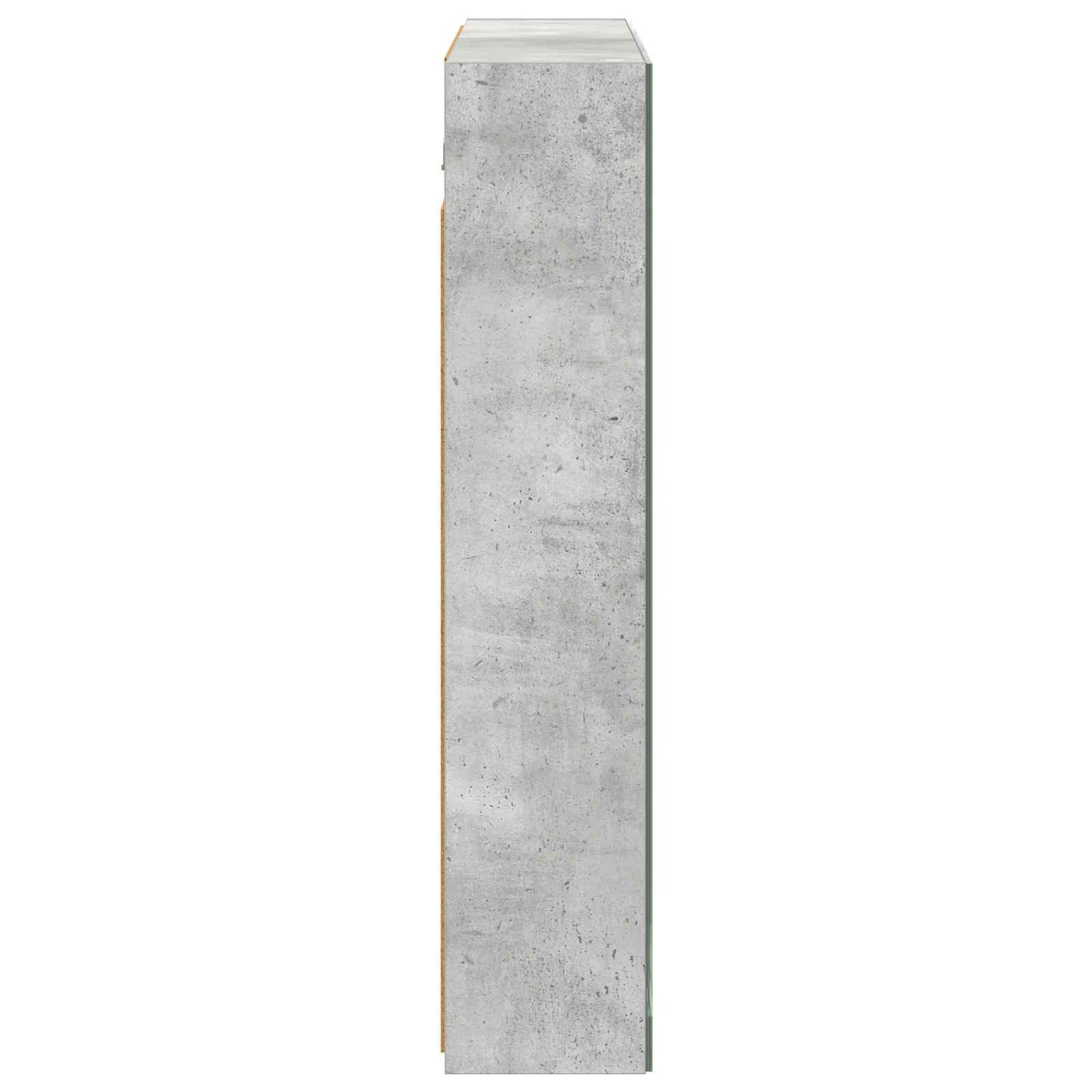 Bathroom Mirror Cabinet Concrete Grey 80 x 14.5 x 70 cm