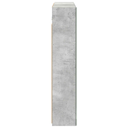 Bathroom Mirror Cabinet Concrete Grey 80 x 14.5 x 70 cm
