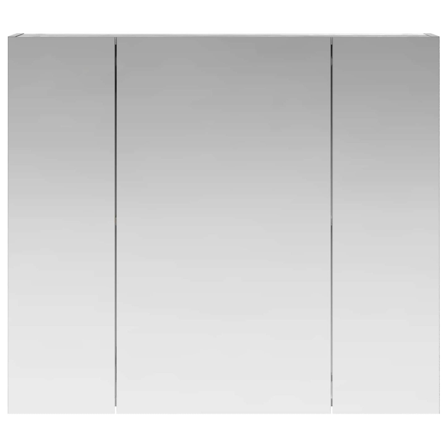 Bathroom Mirror Cabinet with Door Grey Sonoma 80 x 14.5 x 70 cm