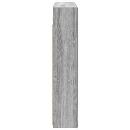 Bathroom Mirror Cabinet with Door Grey Sonoma 80 x 14.5 x 70 cm