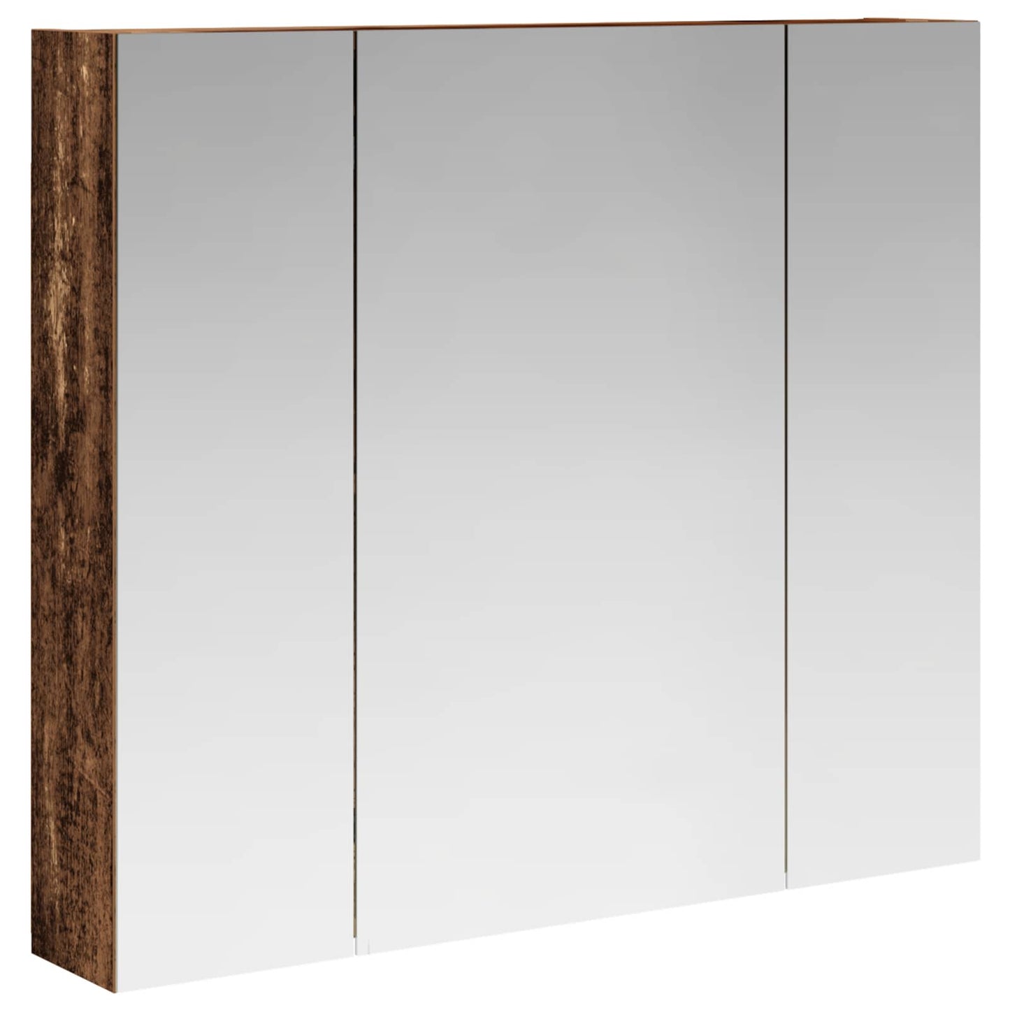Bathroom Mirror Cabinet with Shelf Old Wood 80 x 14.5 x 70 cm