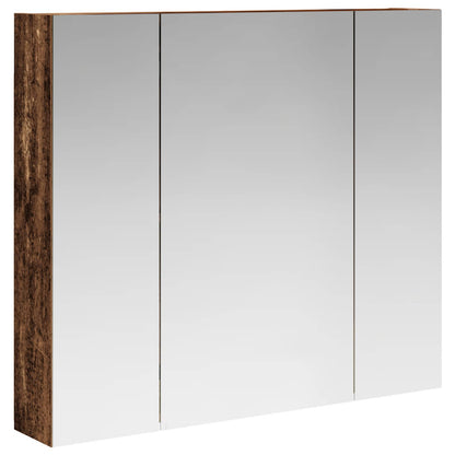 Bathroom Mirror Cabinet with Shelf Old Wood 80 x 14.5 x 70 cm