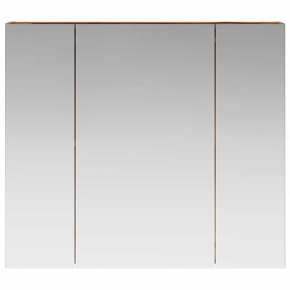 Bathroom Mirror Cabinet with Shelf Old Wood 80 x 14.5 x 70 cm