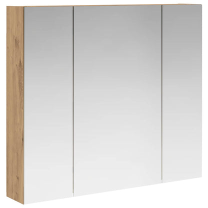 Bathroom Mirror Cabinet Artisan Oak 80 x 14.5 x 70 cm