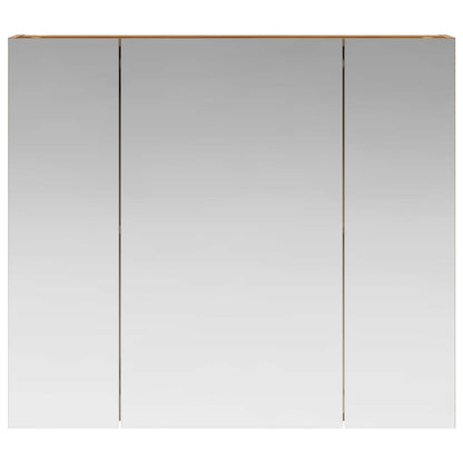 Bathroom Mirror Cabinet Artisan Oak 80 x 14.5 x 70 cm