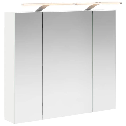Bathroom Mirror Cabinet White 80 x 14.5 x 70 cm Engineered wood