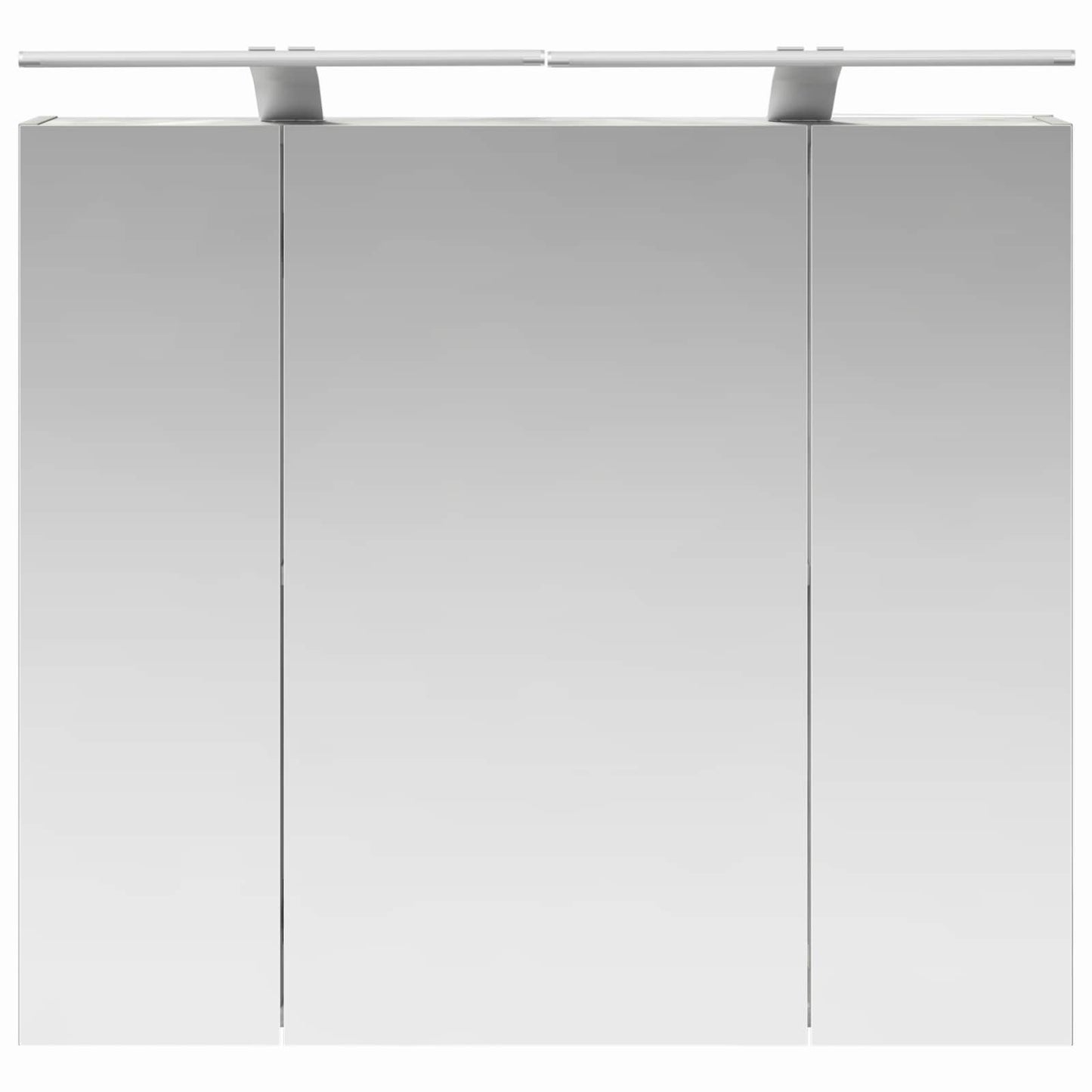 Bathroom Mirror Cabinet with Shelf Black Oak 80 x 14.5 x 70 cm