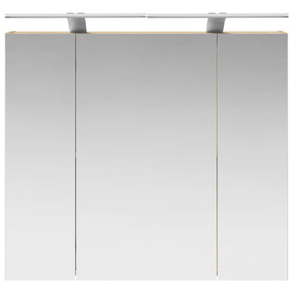 Bathroom Mirror Cabinet with Shelf Sonoma Oak 80 x 14.5 x 70 cm