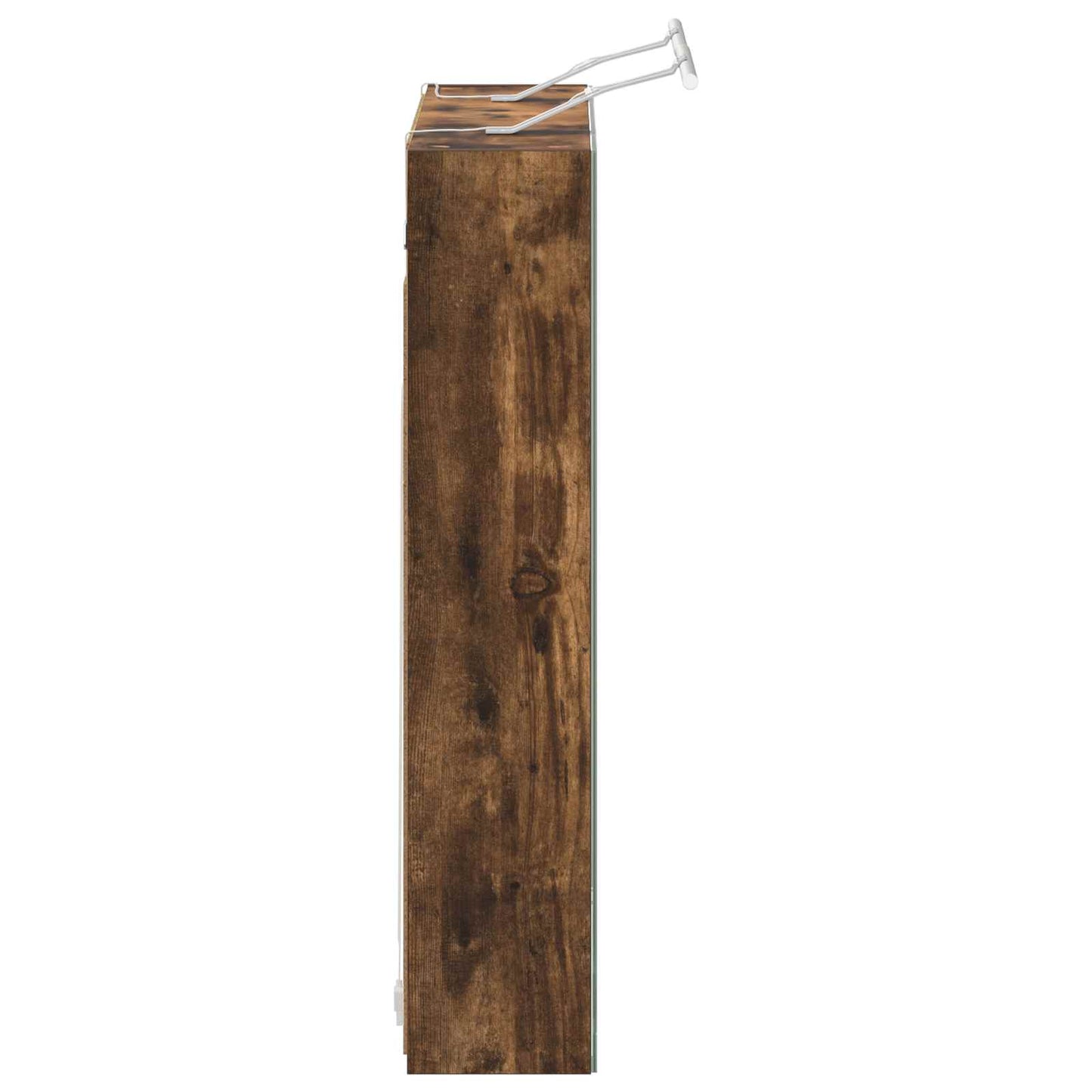 Bathroom Mirror Cabinet with Shelf Smoked Oak 80 x 14.5 x 70 cm