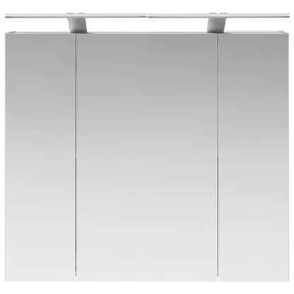 Bathroom Mirror Cabinet with Door Grey Sonoma 80 x 14.5 x 70 cm