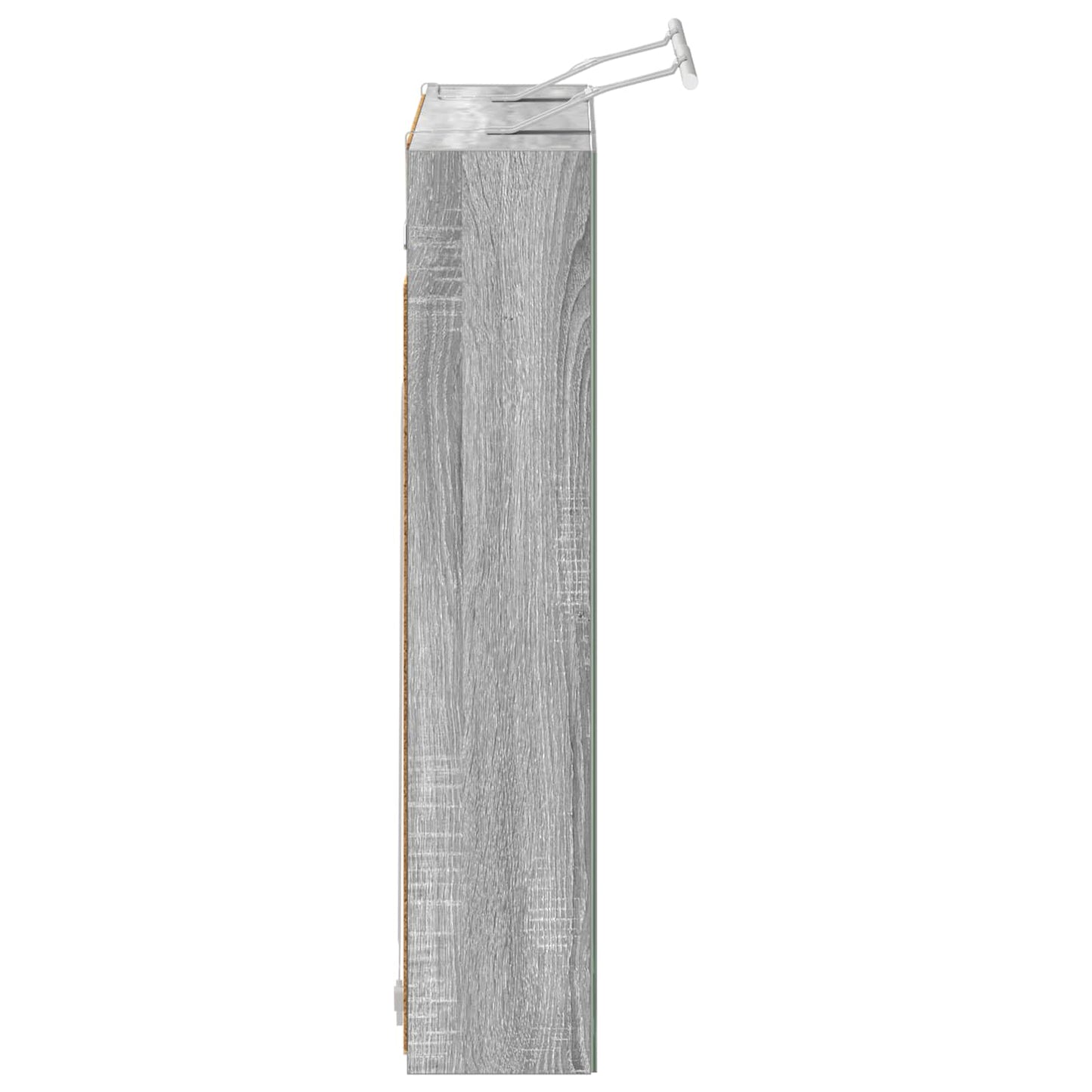 Bathroom Mirror Cabinet with Door Grey Sonoma 80 x 14.5 x 70 cm
